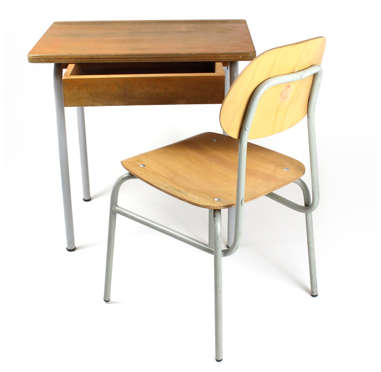 Petit bureau et chaise enfant des année 50-60. — Lamp and co