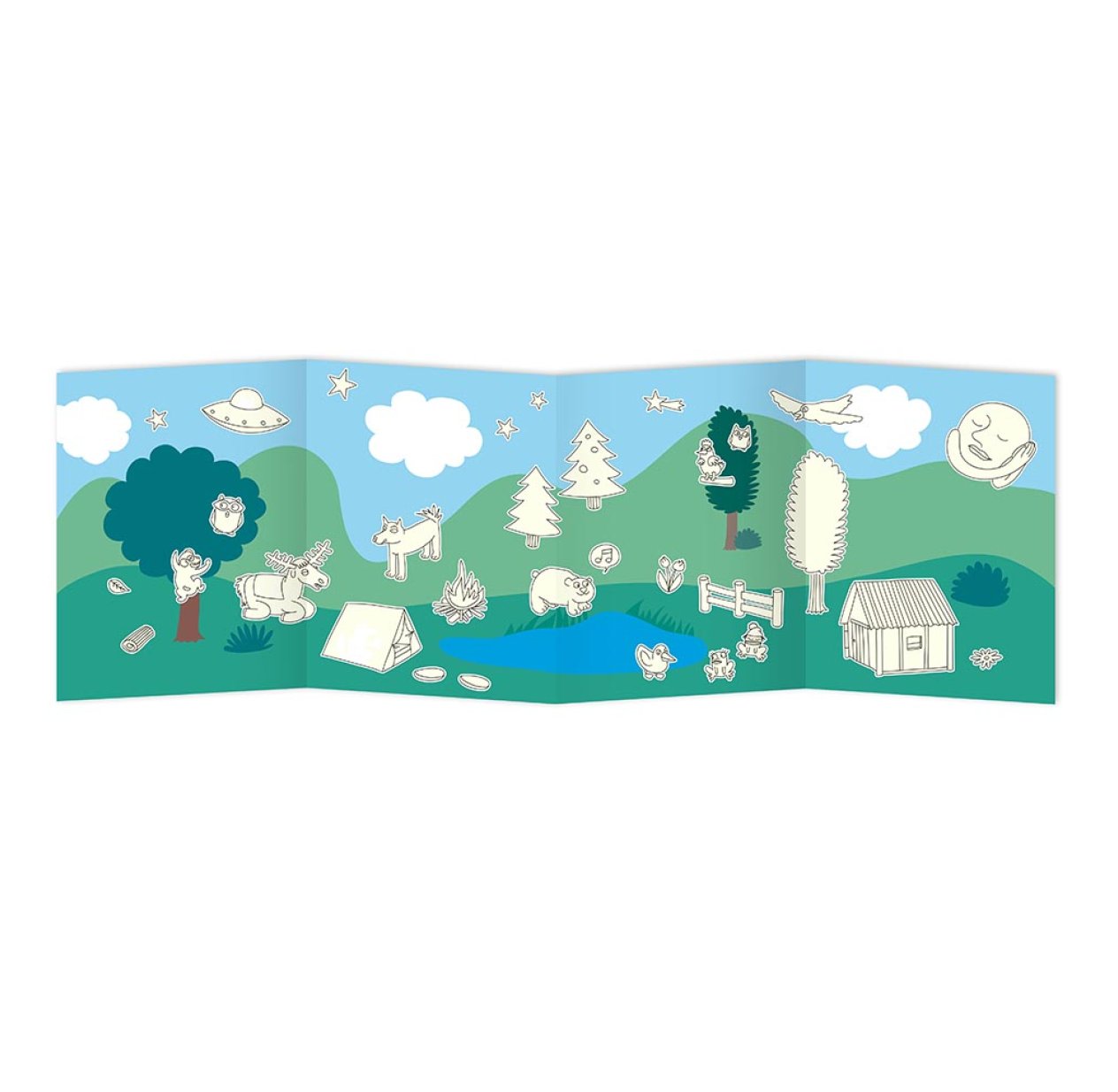 Nature - Stickers phosphorescents OMY Design and Play pour chambre enfant -  Les Enfants du Design