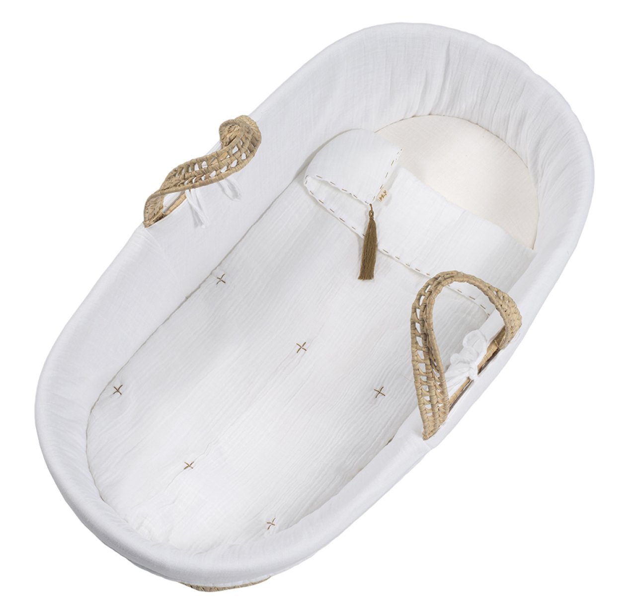 Couffin Bebe En Paille Blanc Numero 74 Pour Chambre Enfant Les Enfants Du Design