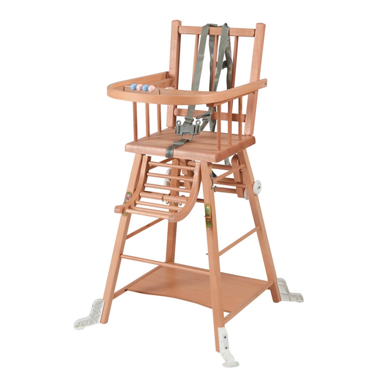 Chaise haute en bois transformable en table enfant - Ciel & terre