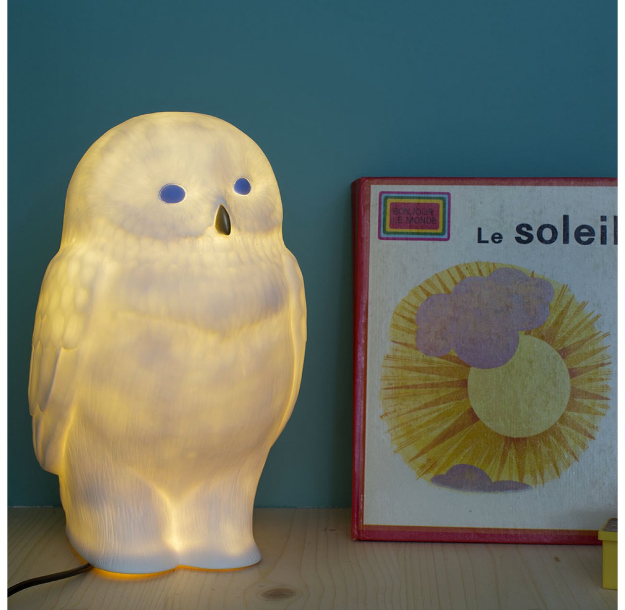 Lampe Chouette Akira rechargeable - Blanc Goodnight Light pour chambre  enfant - Les Enfants du Design
