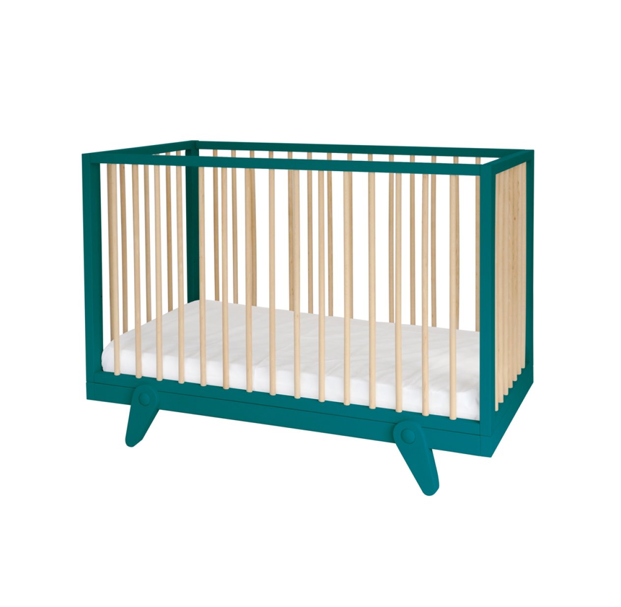 Lit Bebe Evolutif 60 X 1 Cm Petipeton Bleu Canard Laurette Pour Chambre Enfant Les Enfants Du Design