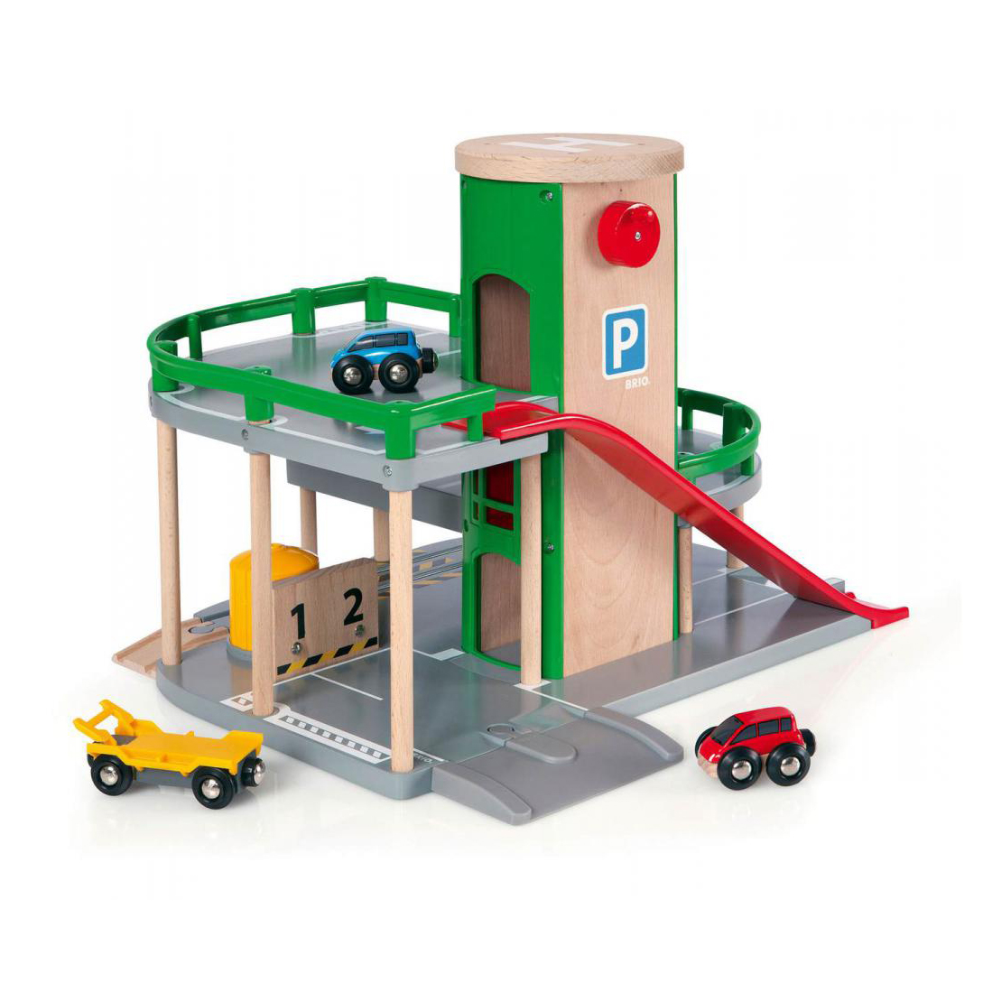 Garage Rail / Route Brio pour chambre enfant Les Enfants